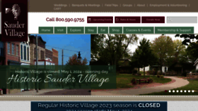 What Saudervillage.org website looks like in 2024 