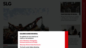 What Southlondongallery.org website looks like in 2024 