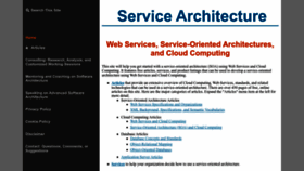What Service-architecture.com website looks like in 2024 