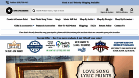 What Songlyricdesigns.com website looks like in 2024 
