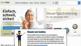 What Steuertipps.de website looks like in 2024 