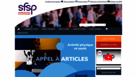 What Sfsp.fr website looks like in 2024 