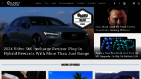 What Slashgear.com website looks like in 2024 