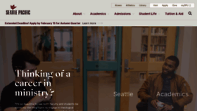 What Spu.edu website looks like in 2024 