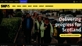 What Snp.org website looks like in 2024 