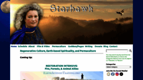 What Starhawk.org website looks like in 2024 