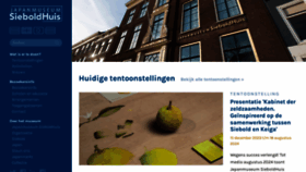 What Sieboldhuis.org website looked like in 2024 (2 years ago)