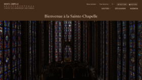 What Sainte-chapelle.fr website looks like in 2024 