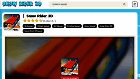 What Snowrider3dgame.com website looks like in 2024 