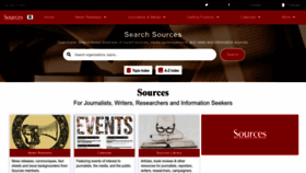 What Sources.com website looks like in 2024 