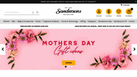 What Sandersonsdeptstore.co.uk website looks like in 2024 