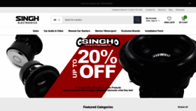 What Singhelectronics.ca website looks like in 2024 