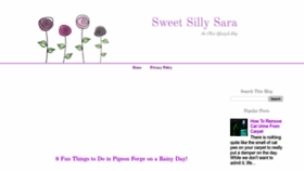 What Sweetsillysara.com website looks like in 2024 