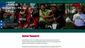 What Spinal-research.org website looks like in 2024 