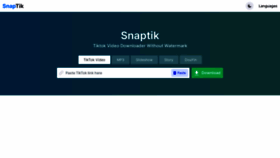 What Snaptik.ltd website looks like in 2024 