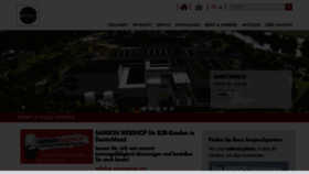 What Samson.de website looks like in 2024 