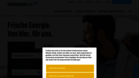 What Stadtwerke-kiel.de website looks like in 2024 
