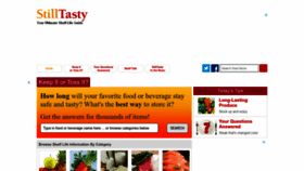 What Stilltasty.com website looks like in 2024 