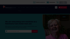 What Sanctuary-care.co.uk website looks like in 2024 
