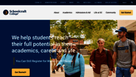 What Schoolcraft.edu website looks like in 2024 