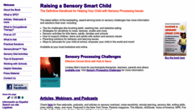 What Sensorysmarts.com website looks like in 2024 