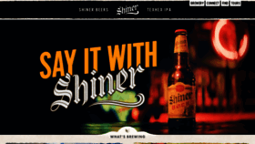 What Shiner.com website looks like in 2024 