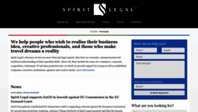 What Spiritlegal.com website looks like in 2024 