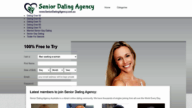What Seniordatingagency.com.au website looks like in 2024 