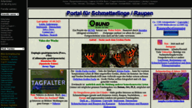 What Schmetterling-raupe.de website looks like in 2024 