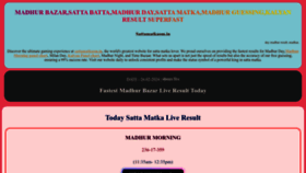 What Sattamatkaom.in website looks like in 2024 
