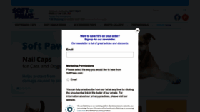 What Softpaws.com website looks like in 2024 