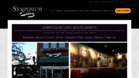 What Symposiumcafe.com website looked like in 2024 (1 year ago)