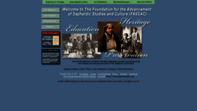 What Sephardicstudies.org website looks like in 2024 