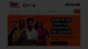 What Standuptocancer.org.uk website looks like in 2024 