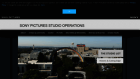 What Sonypicturesstudios.com website looks like in 2024 