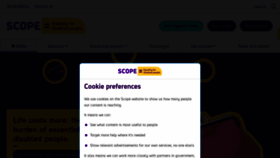 What Scope.org.uk website looks like in 2024 