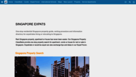 What Singaporeexpats.com website looks like in 2024 