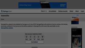 What Springerplus.com website looks like in 2024 
