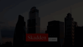 What Skadden.com website looks like in 2024 