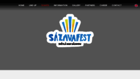 What Sazavafest.cz website looks like in 2024 