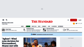 What Standard.net.au website looks like in 2024 