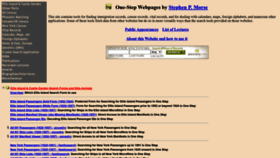 What Stevemorse.org website looks like in 2024 