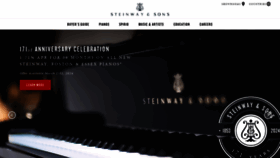 What Steinway.com website looks like in 2024 