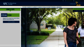 What Spc.edu website looked like in 2024 (1 year ago)