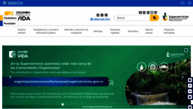 What Superservicios.gov.co website looks like in 2024 