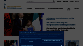 What Swp-berlin.org website looks like in 2024 