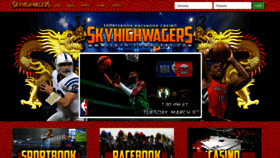 What Skyhighwagers.com website looks like in 2024 