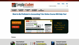 What Simplestudies.com website looks like in 2024 