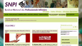 What Syndicat-infirmier.com website looked like in 2024 (1 year ago)