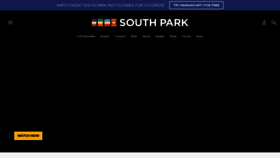 What Southparkstudios.com website looks like in 2024 